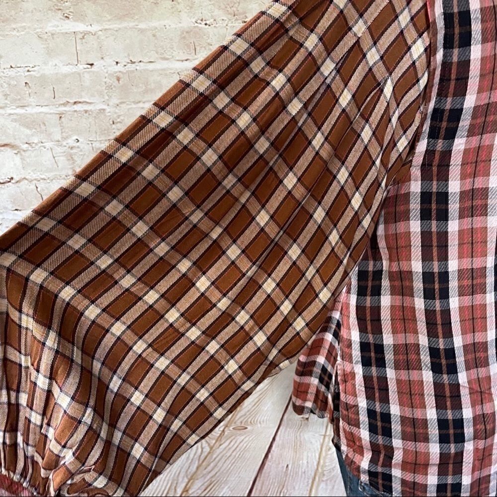 Free People plaid western sequin shirt - Picture 7 of 7